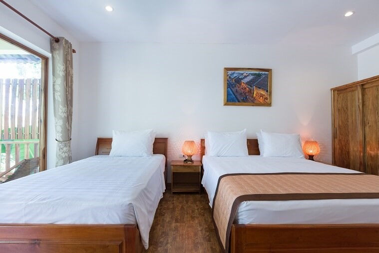 Phòng Deluxe Triple Garden View 